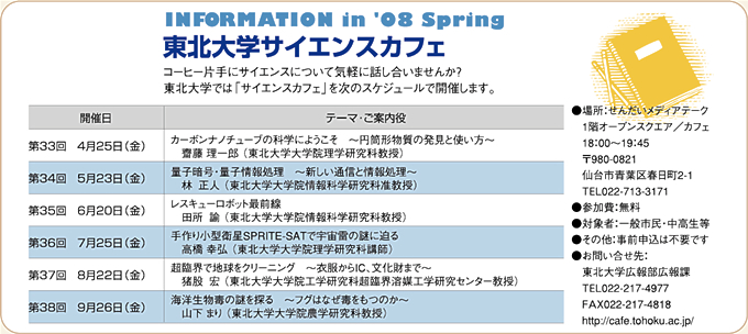 INFORMATION in '08 Spring